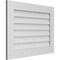 Ekena Millwork Vertical Surface Mount PVC Gable Vent: Non-Functional, w/3-1/2"W x 1"H, Standard Frame, 32"W x 24"H GVPVE32X2401SN - alternate 2